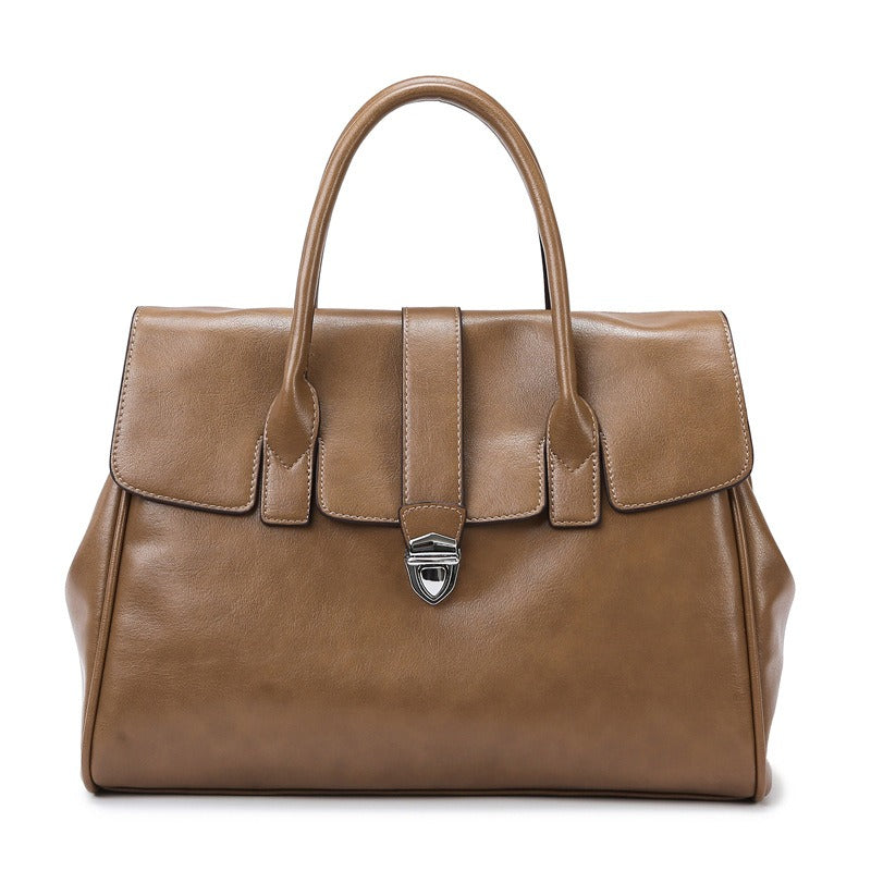 Damenhandtasche aus Kunstleder mit großem Fassungsvermögen und anspruchsvollem Stil - Élodie