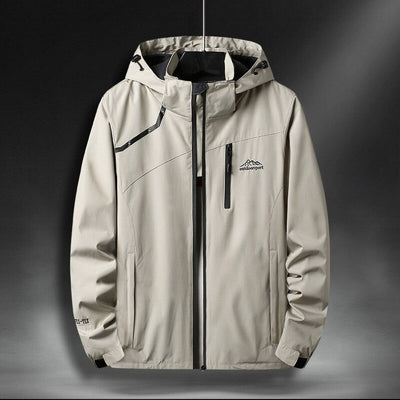 Wasserdichte Jacke mit Kapuze für Herren im Outdoor-Stil - Florian