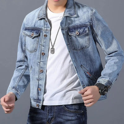 Klassische Herren-Jeansjacke mit Vordertaschen - Byron