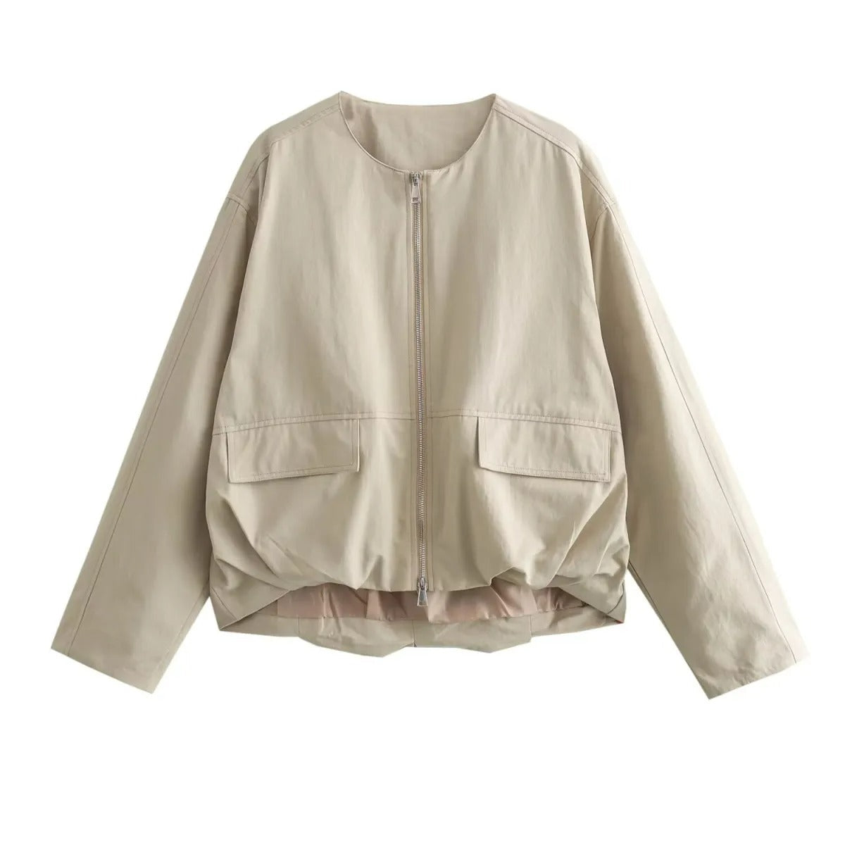 Locker sitzende Jacke mit Cargotaschen - Mely