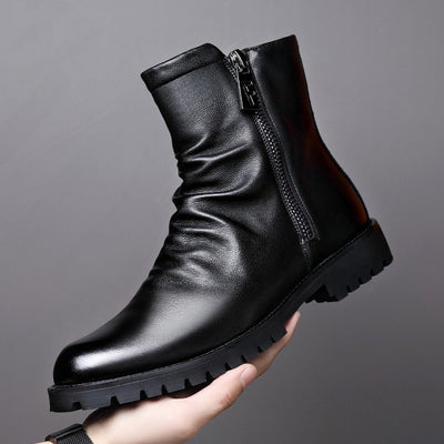 Herren-Stiefeletten aus Leder - Larenzo