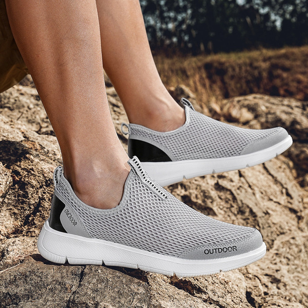 Atmungsaktive Herrenschuhe mit sportlicher Sohle - Iker