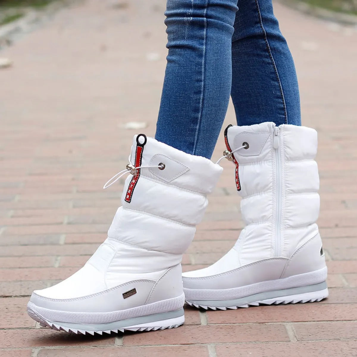 Wasserdichte gepolsterte Damen-Schneestiefel mit hohem Schaft - Flavia
