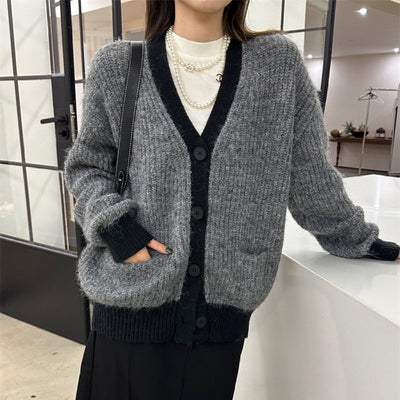 Damen Strickjacke weich gestrickt lässige Passform - Ingrid