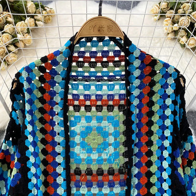 Frau Kimono häkeln handgefertigt lange böhmischen Stil - Nahla