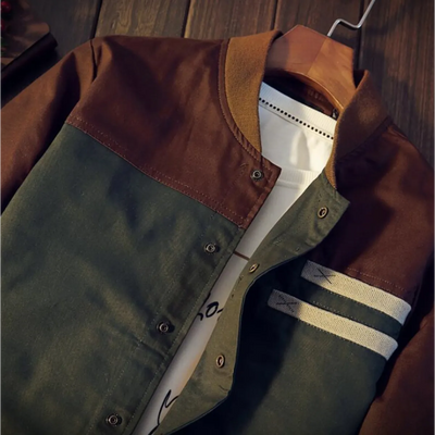 Lässige Herrenjacke im zweifarbigen Design - Nael