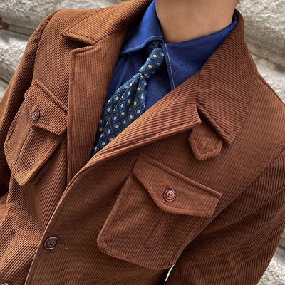 Cord-Herrenblazer mit praktischen Taschen im klassischen Schnitt - Dino