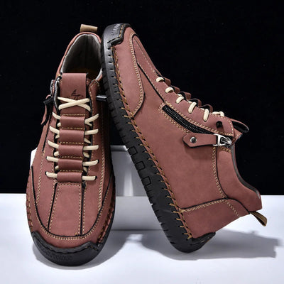 Herren Turnschuhe aus Kunstleder mit seitlichem Verschluss im urbanen Stil - Aksel