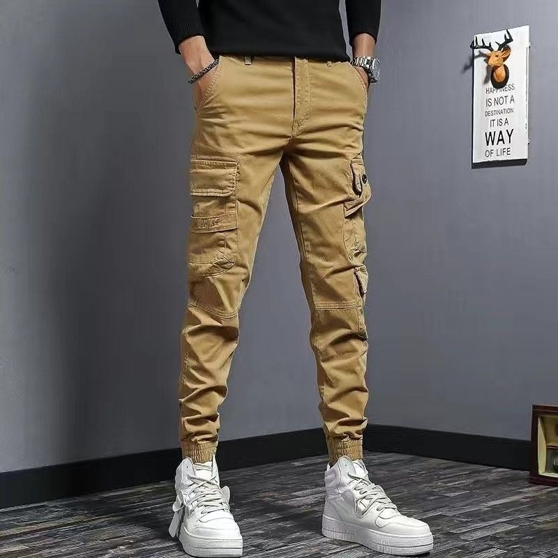 Herren Cargohose Baumwolle Slim Fit Seitentaschen - Marius