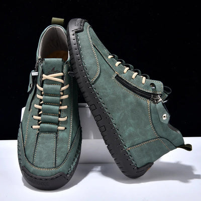 Herren Turnschuhe aus Kunstleder mit seitlichem Verschluss im urbanen Stil - Aksel