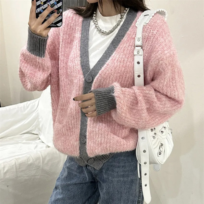 Damen Strickjacke weich gestrickt lässige Passform - Ingrid