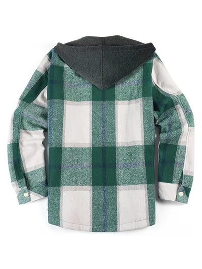 Lässige Karojacke mit Kapuze für Herren - Pilato