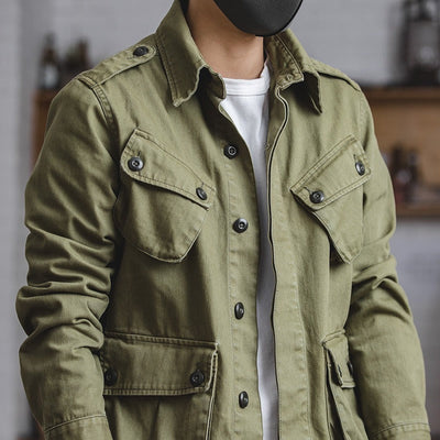 Herrenjacke im Militärstil mit Pattentaschen - Enrik