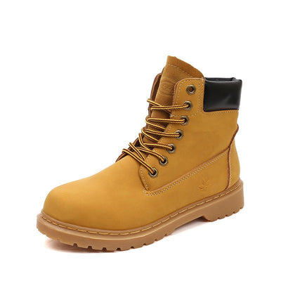 Damenstiefel aus Wildleder mit dicker Sohle - Alisse