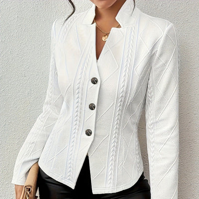 Eleganter Strickblazer mit Prägung für Damen - Salma