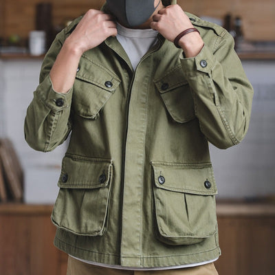 Herrenjacke im Militärstil mit Pattentaschen - Enrik