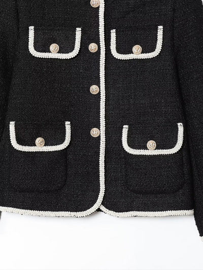 Kurze Damenjacke mit Zierknöpfen - Alida