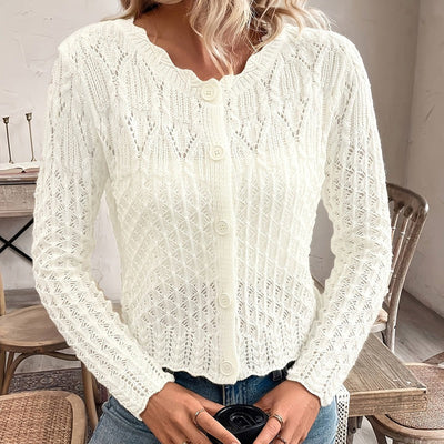Durchbrochene Strickjacke - Elva