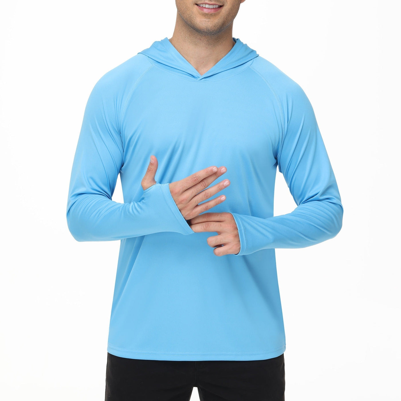 Langarm-T-Shirt mit Kapuze für Männer - Drogus