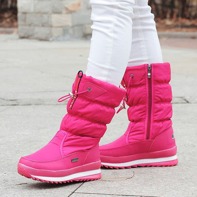 Wasserdichte gepolsterte Damen-Schneestiefel mit hohem Schaft - Flavia