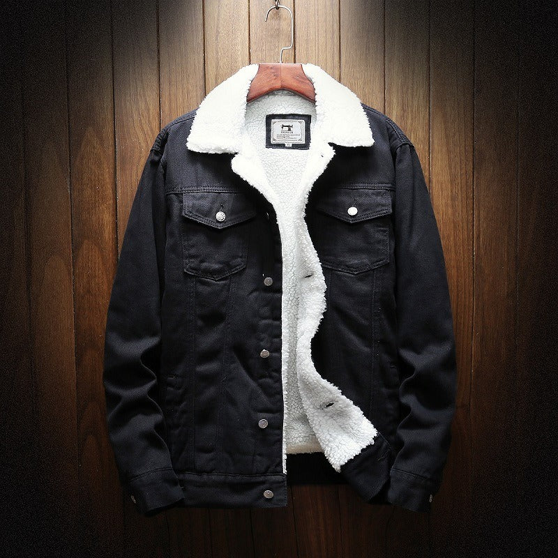 Herren-Jeansjacke mit Fleece-Futter - Lior