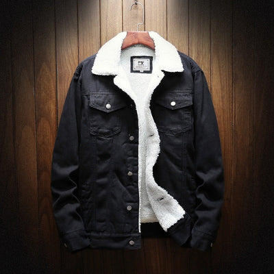 Herren-Jeansjacke mit Fleece-Futter - Lior