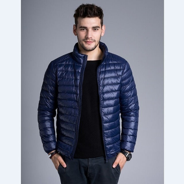Leichte Herren-Steppjacke mit Kapuze und Reißverschluss - Tidus