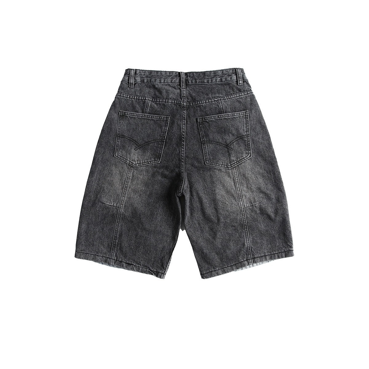 Bermudashorts aus Denim mit Patchworkmuster für Männer - Urban Edge