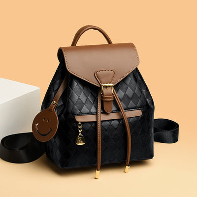 Zweifarbiger Rucksack aus geflochtenem Kunstleder - Clarys