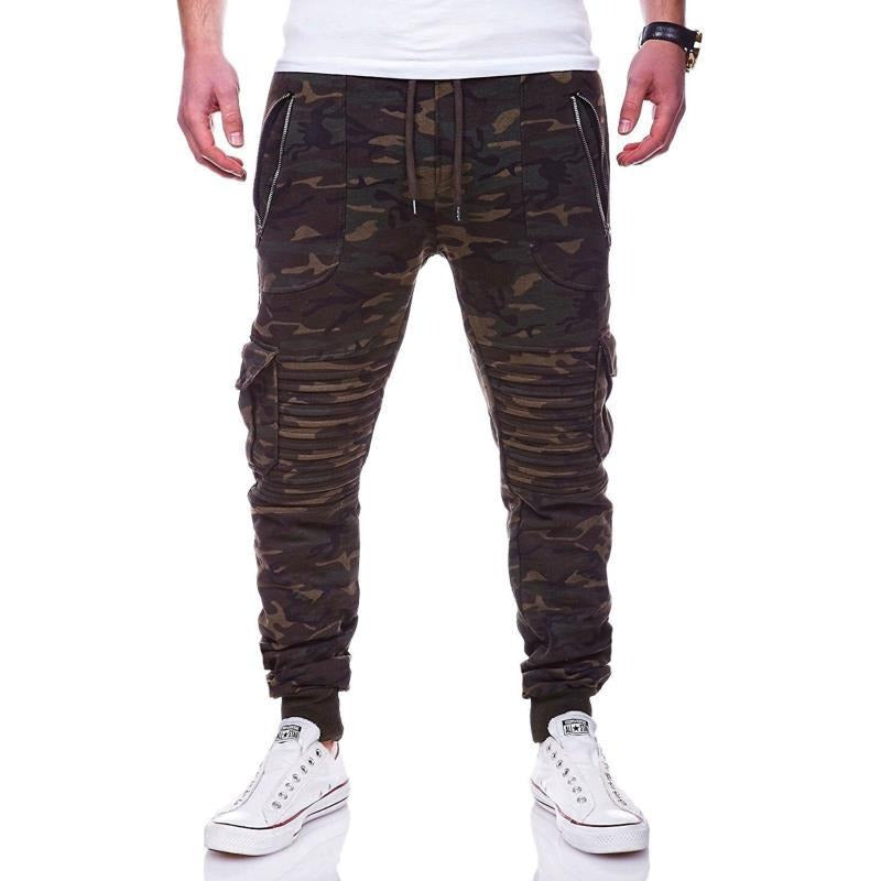 Sportliche Herren-Jogginghose mit Cargotaschen und gerippter Struktur - Brant