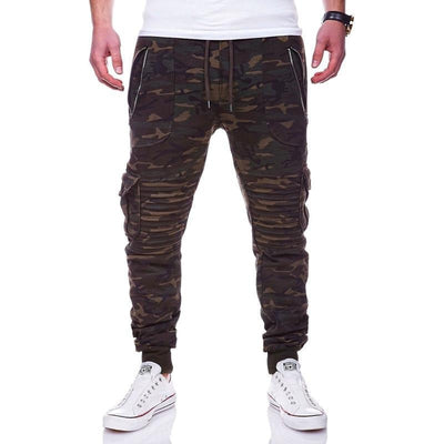 Sportliche Herren-Jogginghose mit Cargotaschen und gerippter Struktur - Brant