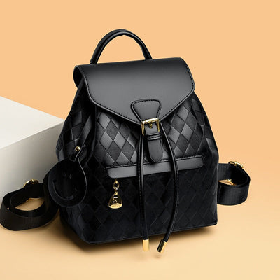Zweifarbiger Rucksack aus geflochtenem Kunstleder - Clarys