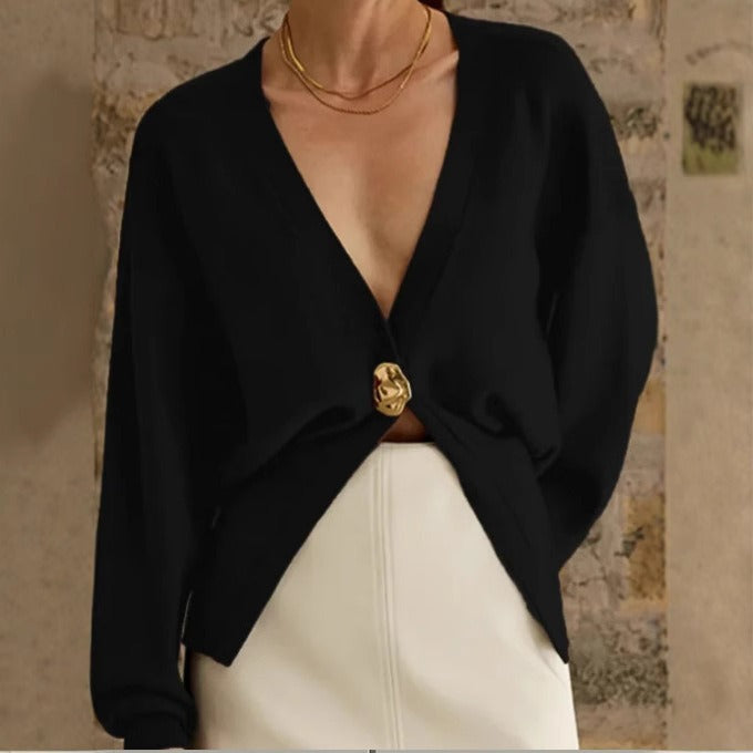 Damen Strickjacke mit dekorativer Knopfleiste - Romane