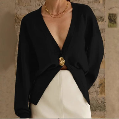 Damen Strickjacke mit dekorativer Knopfleiste - Romane