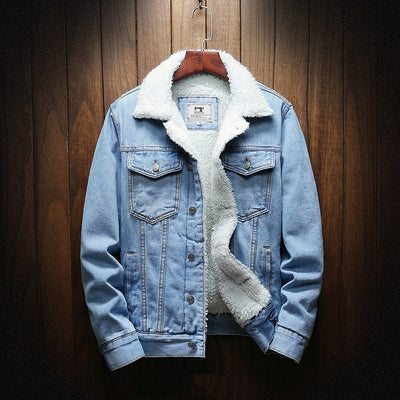 Herren-Jeansjacke mit Fleece-Futter - Lior