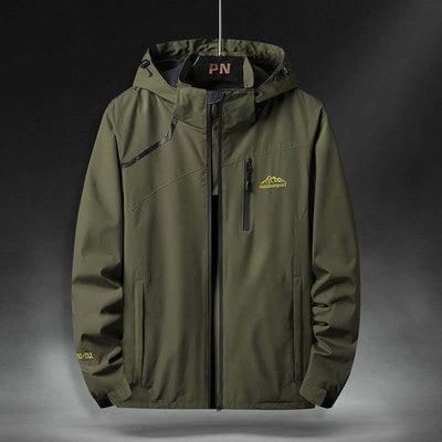 Wasserdichte Jacke mit Kapuze für Herren im Outdoor-Stil - Florian