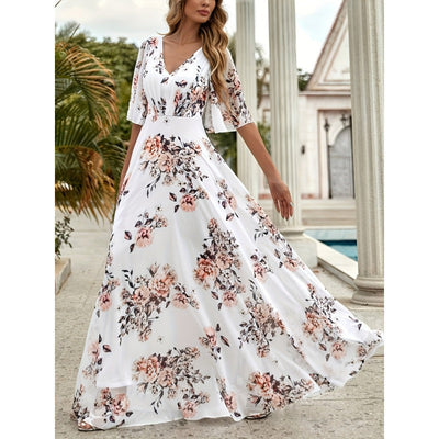 Langes geblümtes Kleid für Frauen - Sorelia