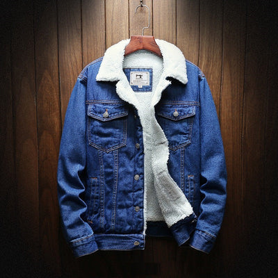 Herren-Jeansjacke mit Fleece-Futter - Lior