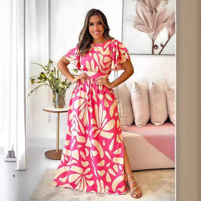 Schulterfreies langes Kleid Frau - Adara