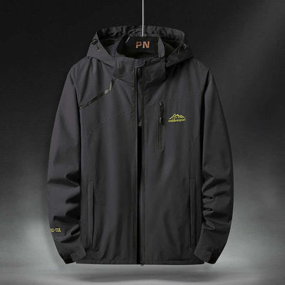Wasserdichte Jacke mit Kapuze für Herren im Outdoor-Stil - Florian