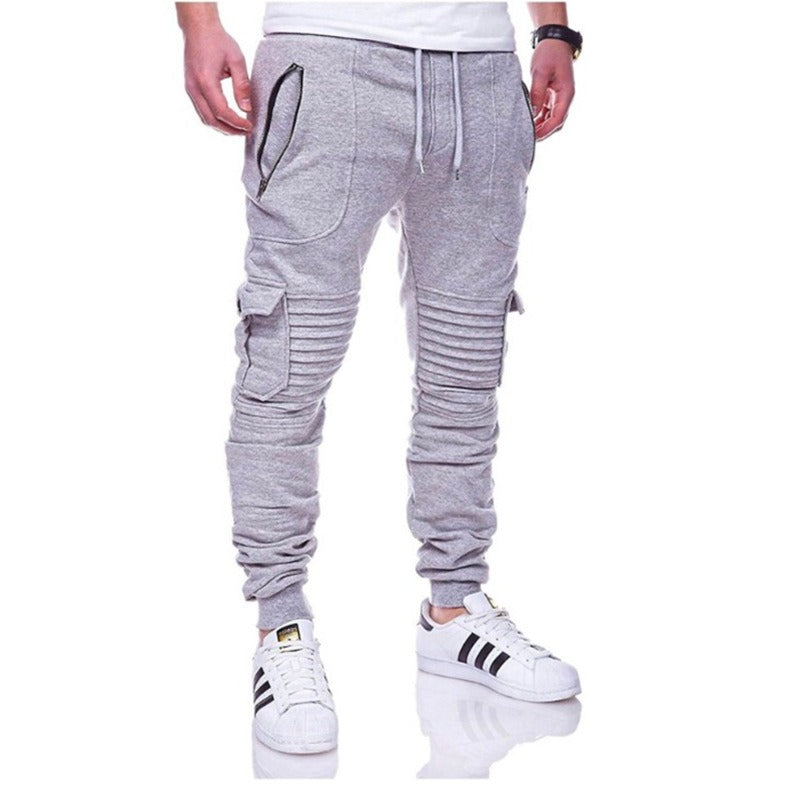 Sportliche Herren-Jogginghose mit Cargotaschen und gerippter Struktur - Brant