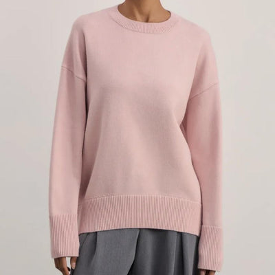 Grobstrickpullover mit Rundhalsausschnitt - Elva