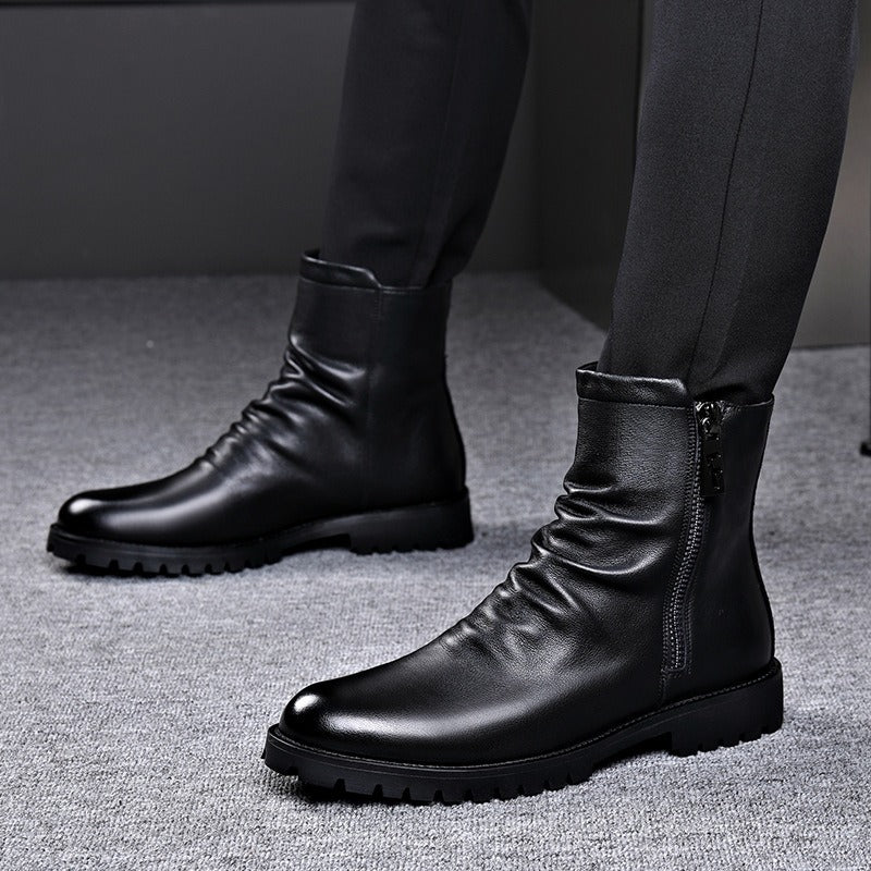 Herren-Stiefeletten aus Leder - Larenzo
