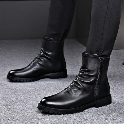 Herren-Stiefeletten aus Leder - Larenzo