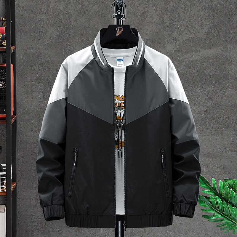 Sportjacke mit Farbblock-Reißverschluss - Axton