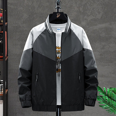 Sportjacke mit Farbblock-Reißverschluss - Axton