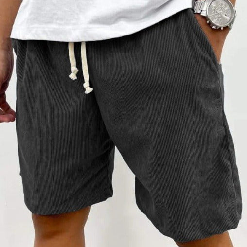Lässige Cord-Shorts für Männer, mittelgroße, lockere Passform - Eland