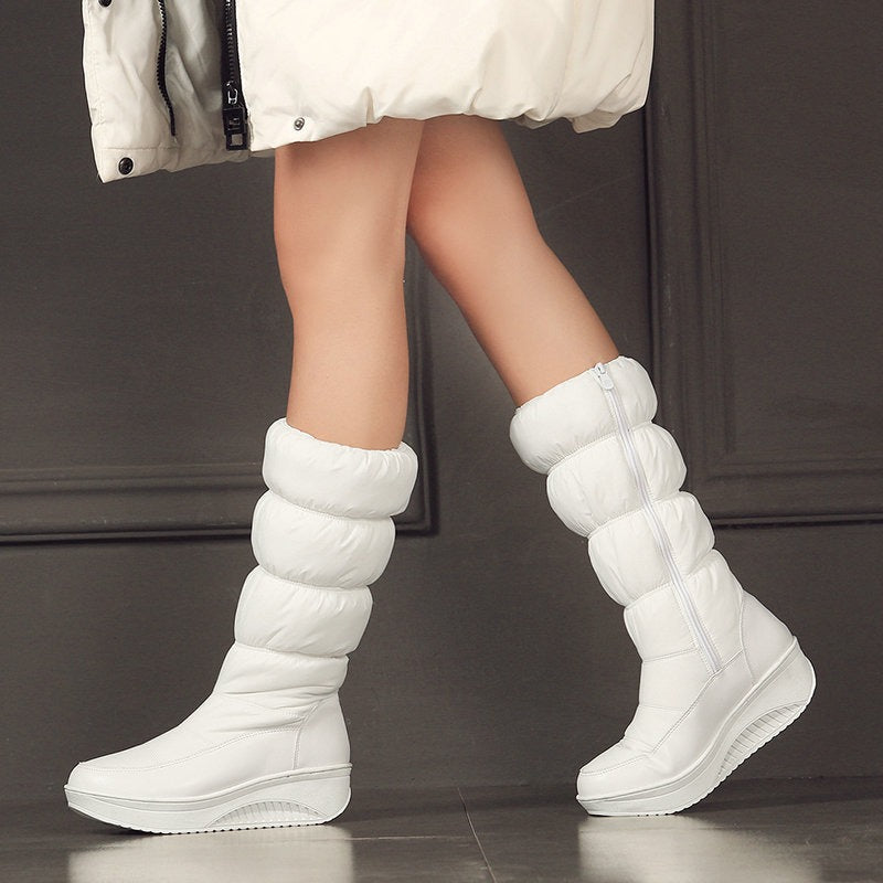 Wasserdichte High-Top-Thermostiefel für Damen mit Plateau - Aurora