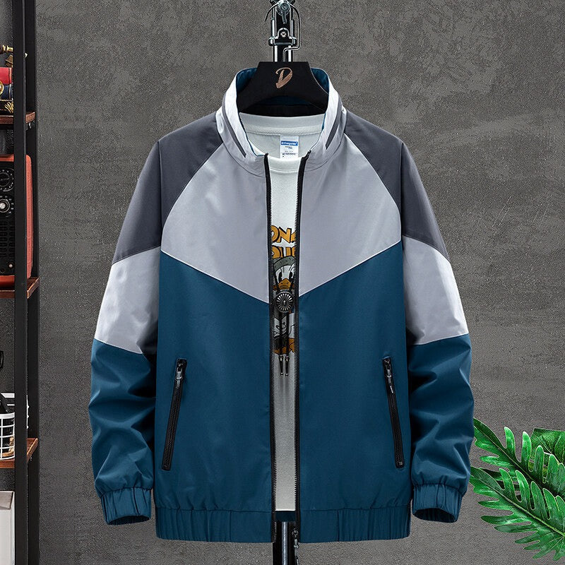 Sportjacke mit Farbblock-Reißverschluss - Axton