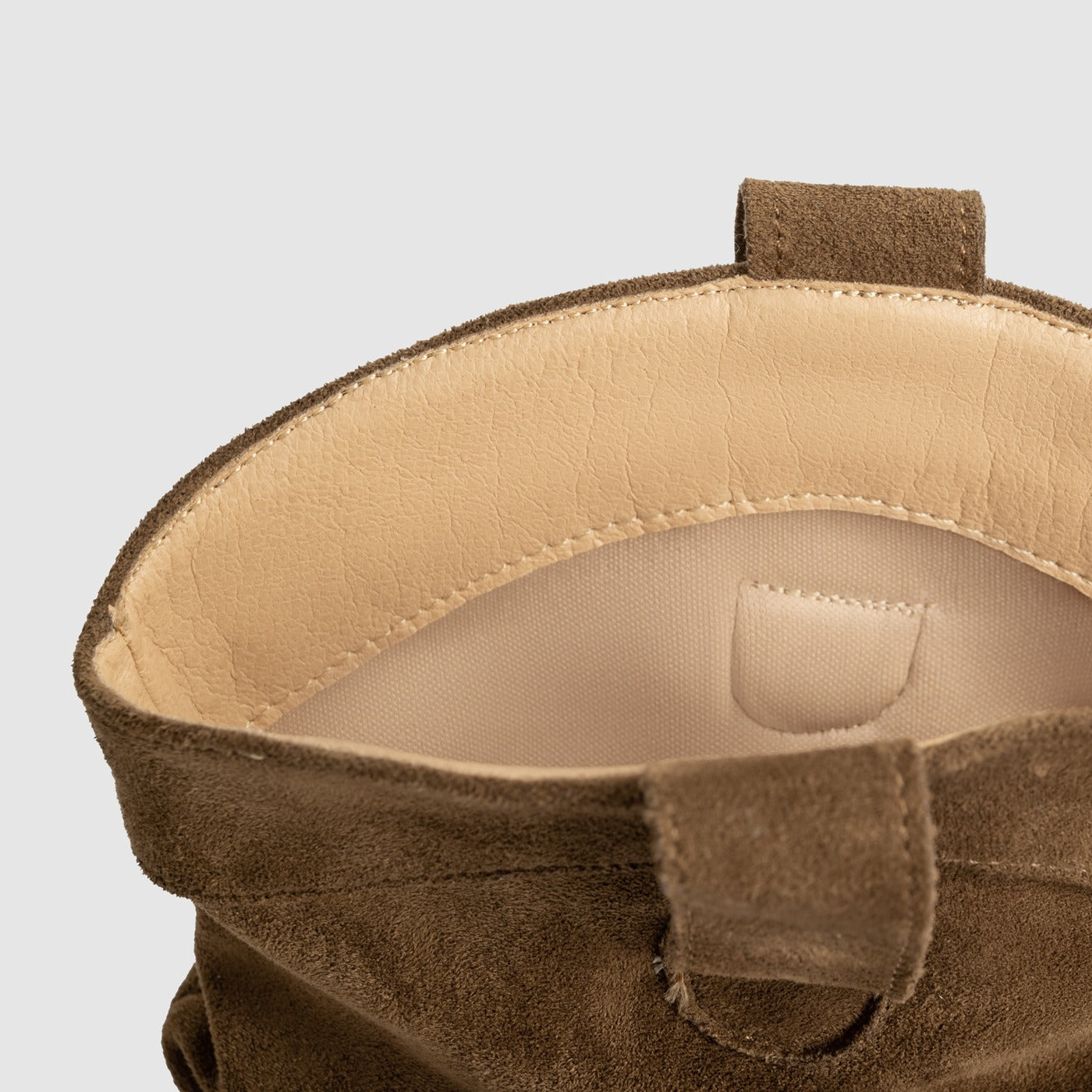 Damenstiefel aus synthetischem Wildleder mit mittlerem Absatz im Westernstil - Liora